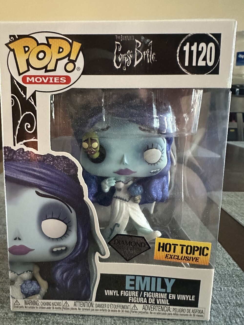 Funko POP! Movies Emily Vinyl Figure - Blue, Purple